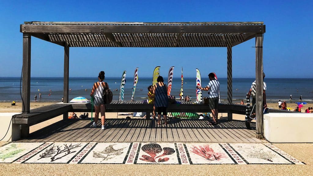 rampe d'accès PMR pour accès à la plage